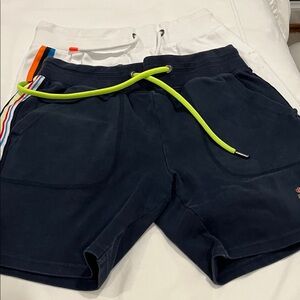 Psycho Bunny Navy and White Hybrid Shorts